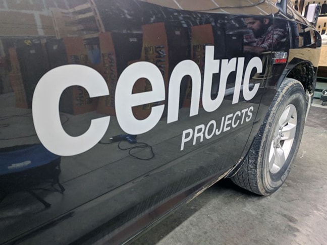 Fleet Pickup Truck Graphics for Centric Projects in Kansas City, Missouri