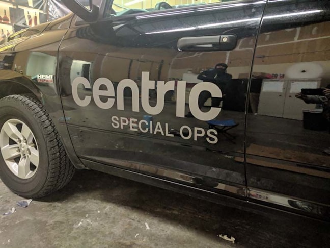 Fleet Pickup Truck Graphics for Centric Projects in Kansas City, Missouri