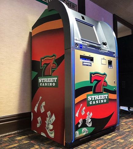 Custom ATM Machine Wrap for 7th Street Casino in Kansas City, Kansas