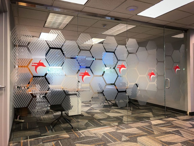 Conference Room Frosted Vinyl Graphics for Foxpoint Trucks in Prairie Village, Kansas