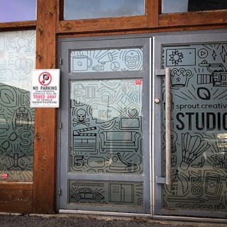 Frosted Window Graphics for Sprout Creative in Kansas City, Missouri