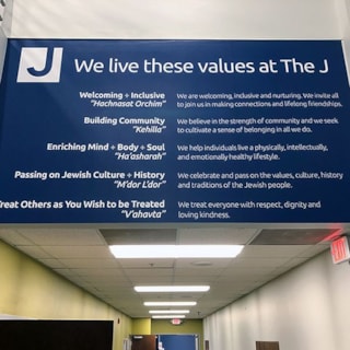 Interior Wall Vinyl for the Jewish Community Center of Greater Kansas City in Overland Park, Kansas