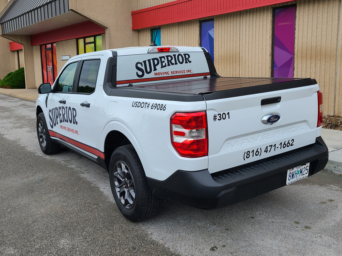 Fleet Graphics | Truck Fleet Graphics for Superior Moving & Storage in Kansas City, Missouri | Vinyl