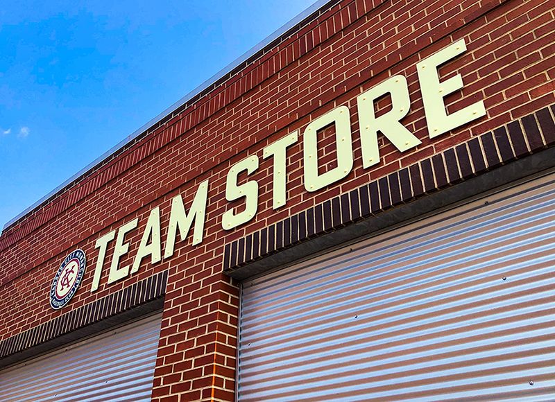 Exterior Dimensional Aluminum Composite Lettering for Kansas City Monarchs in Kansas City, Kansas