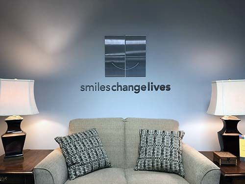 Stainless Steel Dimensional Logo and Letters for Smiles Change Lives in Kansas City, Missouri