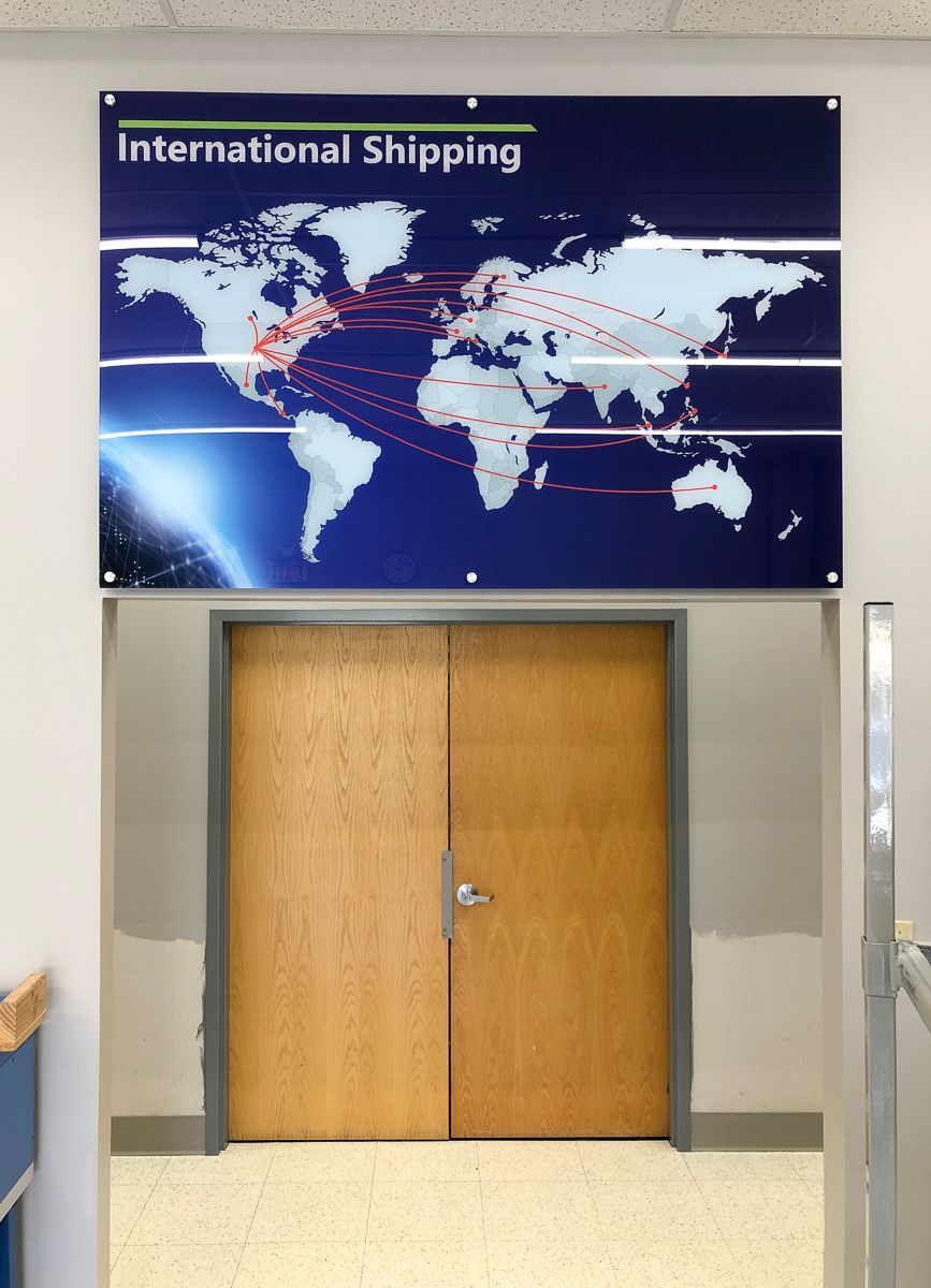 Interior Acrylic Sign with 2nd Surface Graphic for Smiths Interconnect in Kansas City, Kansas