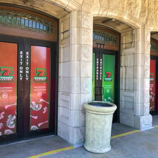 Exterior Full Color Perforated Window Vinyl for 7th Street Casino in Kansas City, Kansas