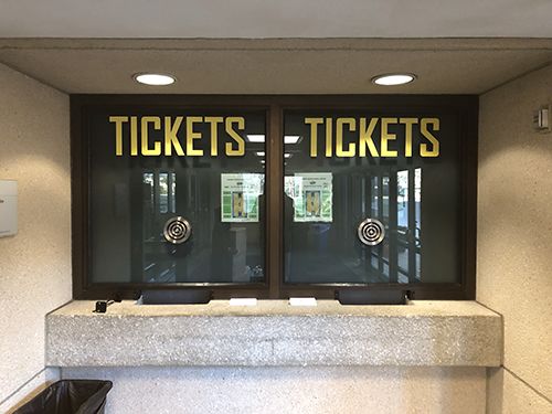 Ticket Window Graphics for UMKC Athletics in Kansas City, Missouri