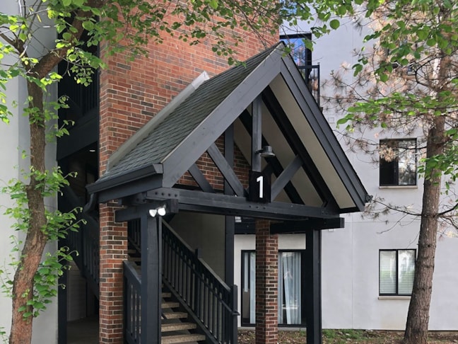 Exterior Acrylic Building Number Signage for AVIA Apartments in Overland Park, Kansas