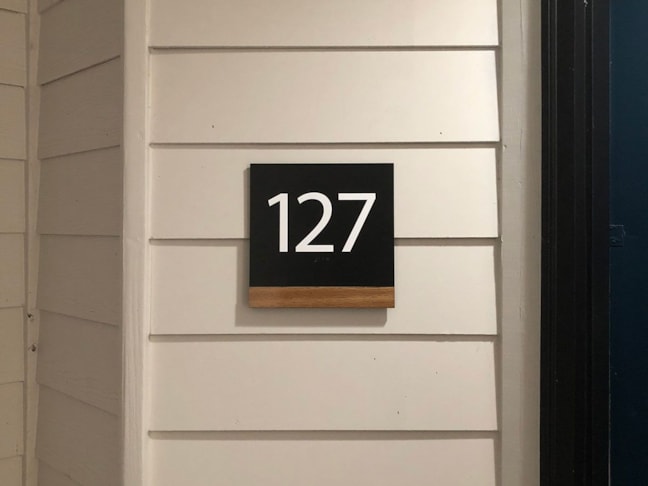 ADA Unit Number Signage for AVIA Apartments in Overland Park, Kansas