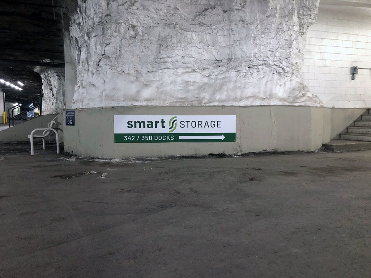 Wayfinding Sign for CB Downtown Smart Storage in Kansas City Missouri