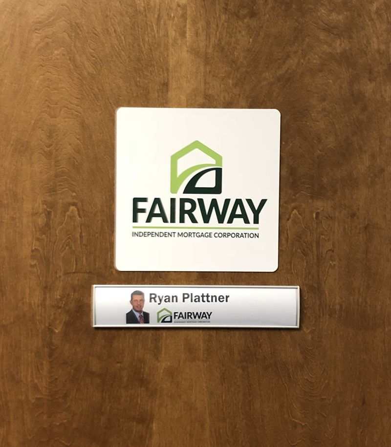 Interior Office Room Signage for Fairway Independent Mortgage in Shawnee, Kansas