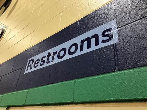 Gymnasium Wayfinding Wall Vinyl for St. Paul