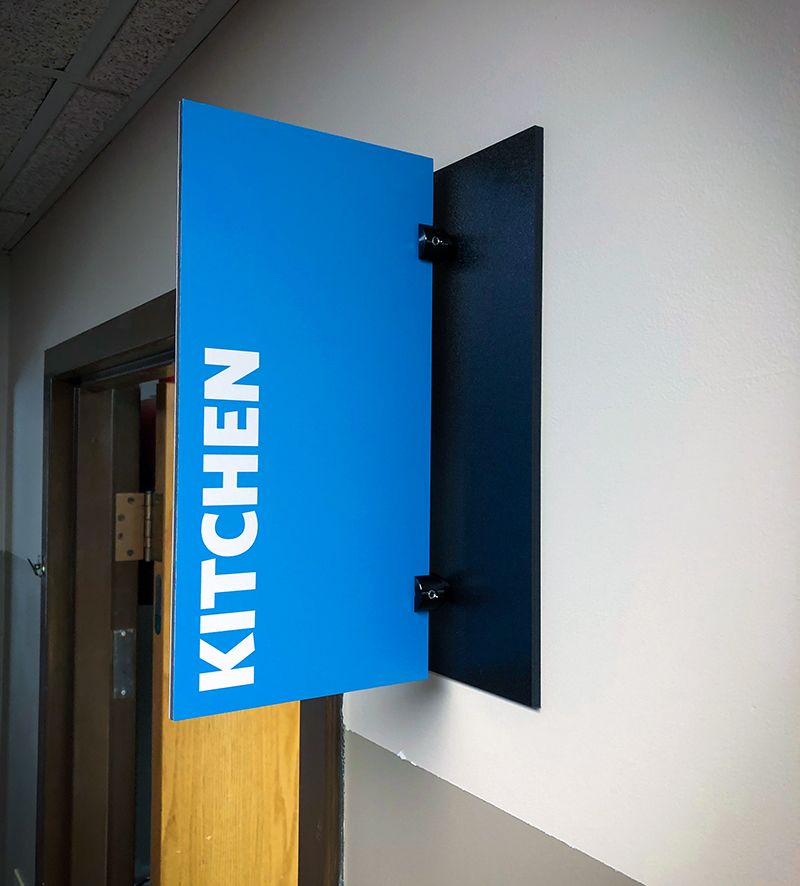 Interior PVC Wayfinding Room Sign for Westside Family Church in Kansas City, Kansas