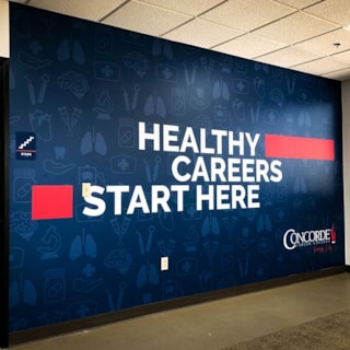 Interior Wall Graphic for Concorde Career College in Kansas City, Missouri