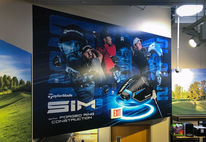 Interior wall vinyl for SCHEELS in Overland Park, Kansas