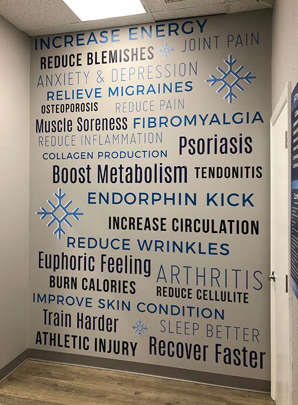 Interior Wall Graphic for KC Cryo in Lee
