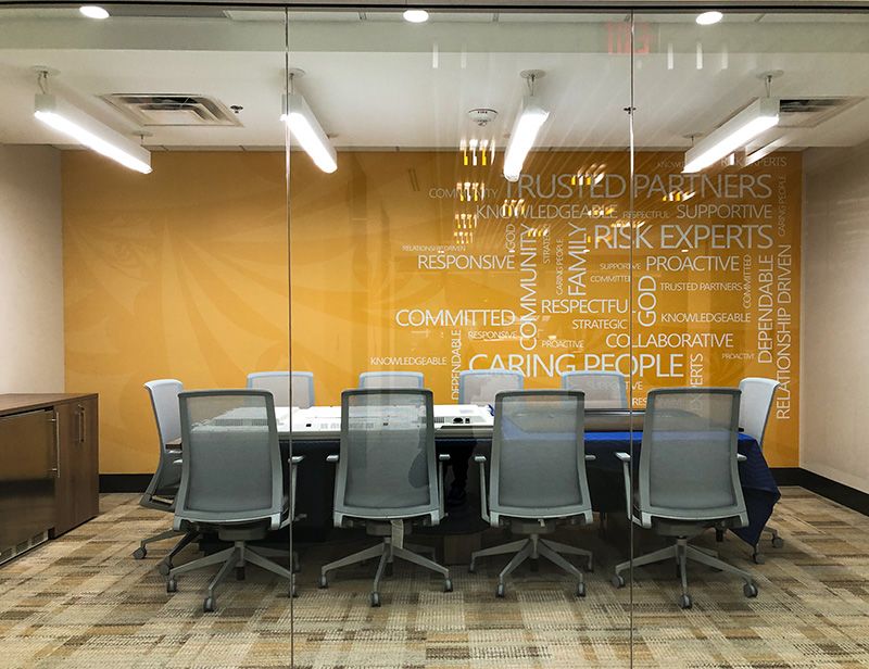 Interior Full Color Vinyl Wall Graphic/Mural for The Miller Group in Kansas City, Missouri