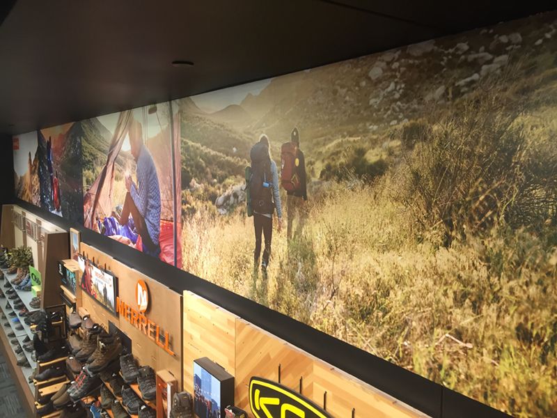 Environmental Wall Graphics for Scheels in Overland Park, Kansas