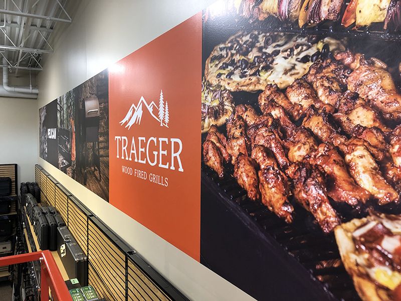 Environmental Wall Graphics for Scheels in Overland Park, Kansas