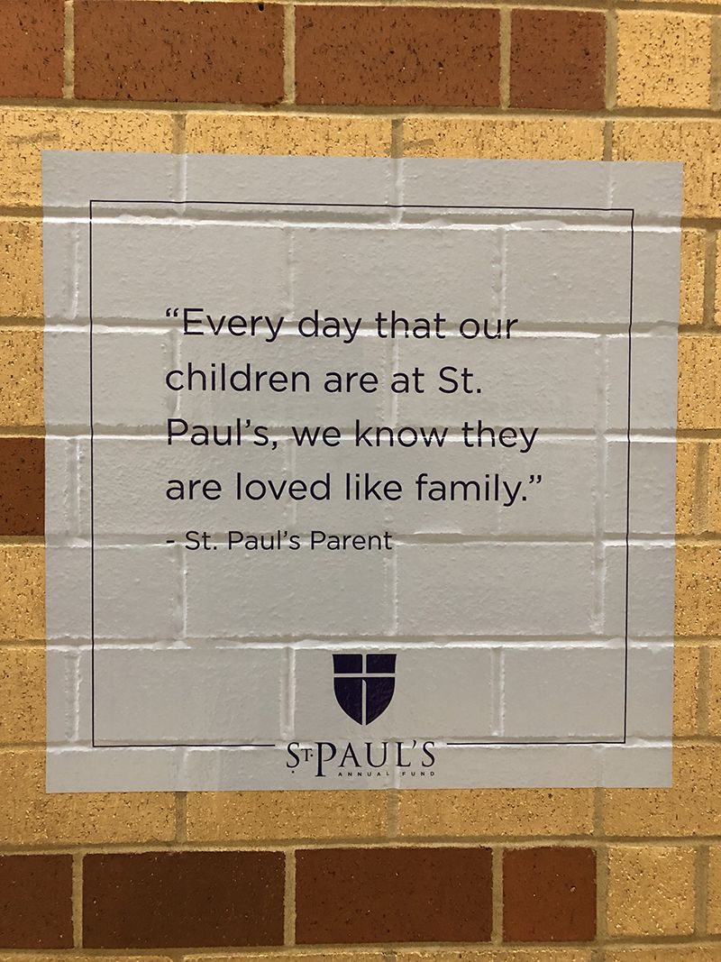Interior Brick Wall Graphic for St. Paul