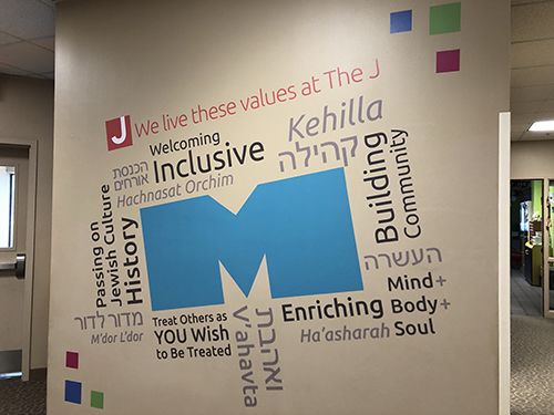 Interior Wall Graphic for The Jewish Community Center of Greater Kansas City in Overland Park, Kansas
