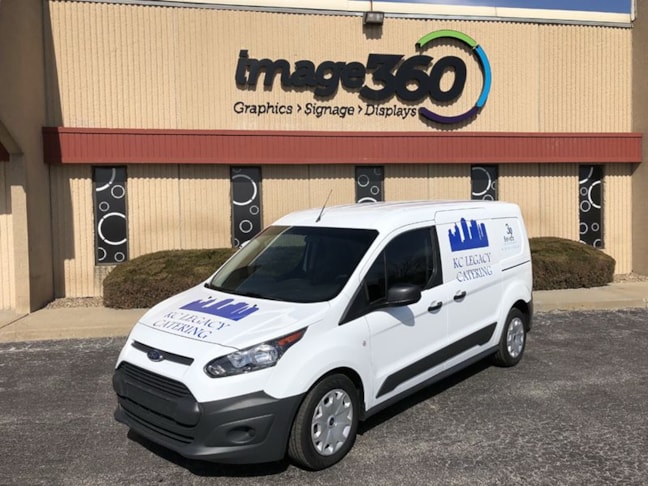 Cut Vinyl Vehicle Graphics for KC Legacy Catering in Kansas City, Missouri