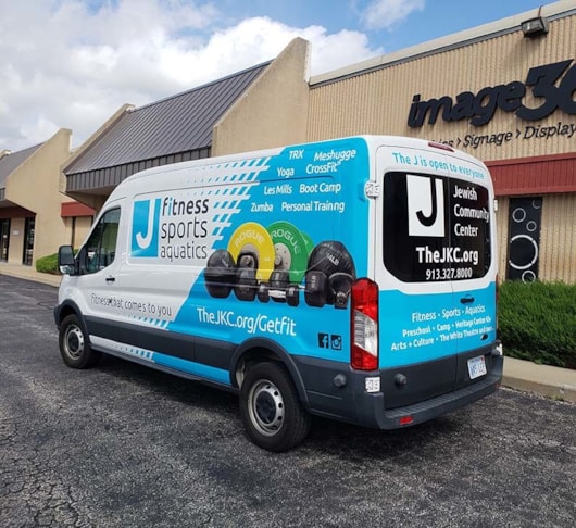 Partial Van Wrap for The J - Jewish Community Center of Greater Kansas City 