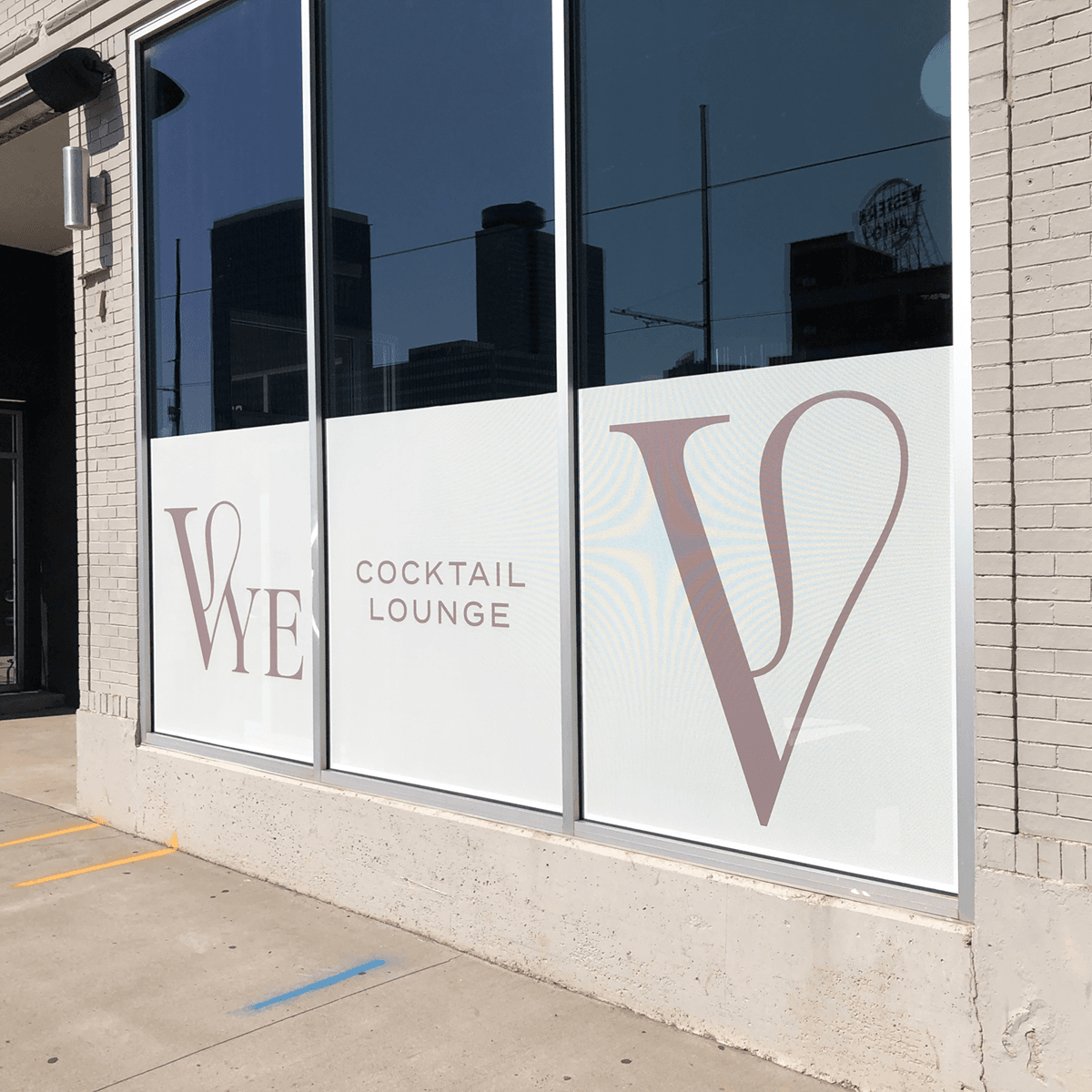 Project Spotlight - Vye Cocktail Lounge Perforated Window Film