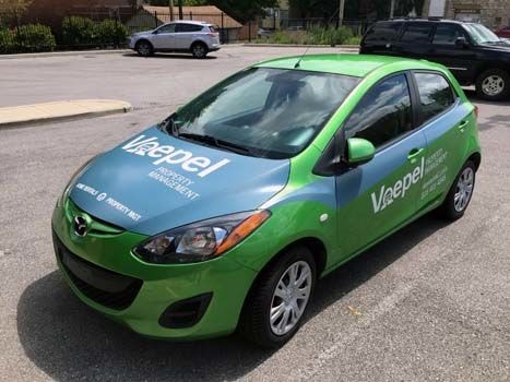 Custom Mazda Graphics for Voepel Properties in Kansas City, MO