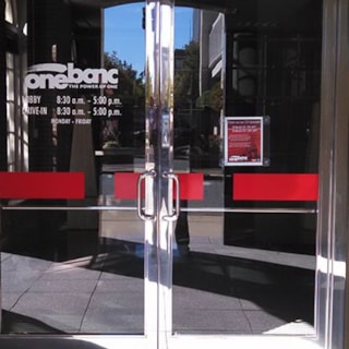 - Image360-Little Rock - Window Lettering - One Banc