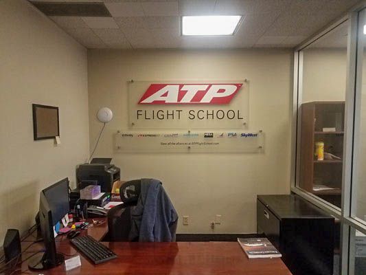 ATP_Acrylic Sign_clear_Stand Offs_Die Cut Decals_Sub Surface