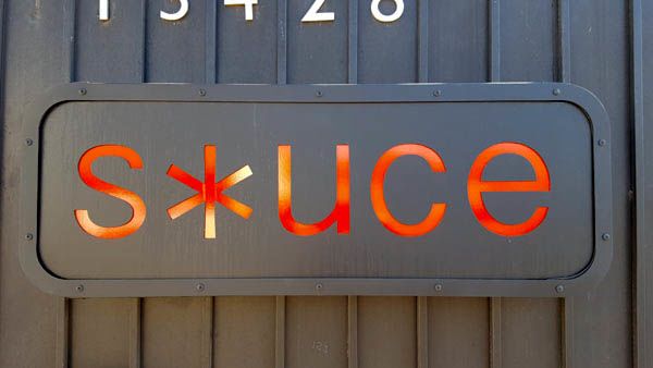 Sauce custom cabinet box aluminum retainer acrylic reflective red matte black fence mount install cnc route punched knock out