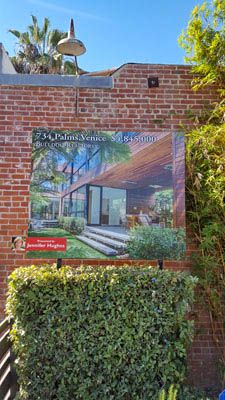 Bulldog Abbot Kinney Venice Billboard Digital Print Luster Lamination Sign Installation