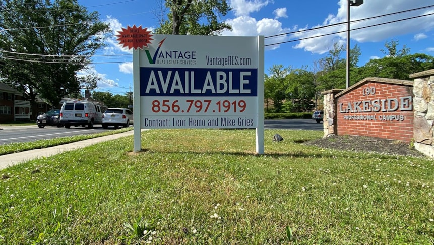 Property post and panel signage for Vantage