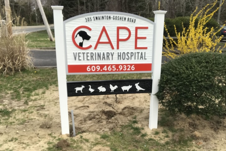 New Carved & Routed Wooden Sign Band Added to Post & Panel