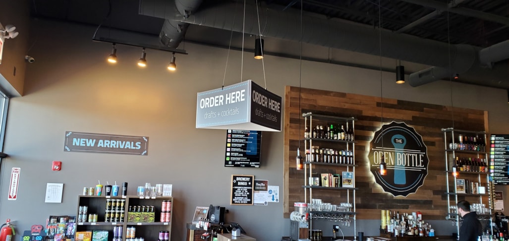 Hanging Signs & Ceiling Displays