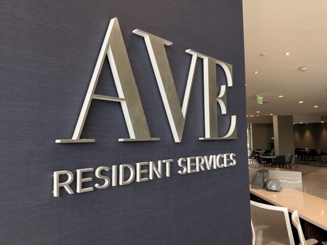 AVE Living | Aluminum Dimensional Letters & Logos