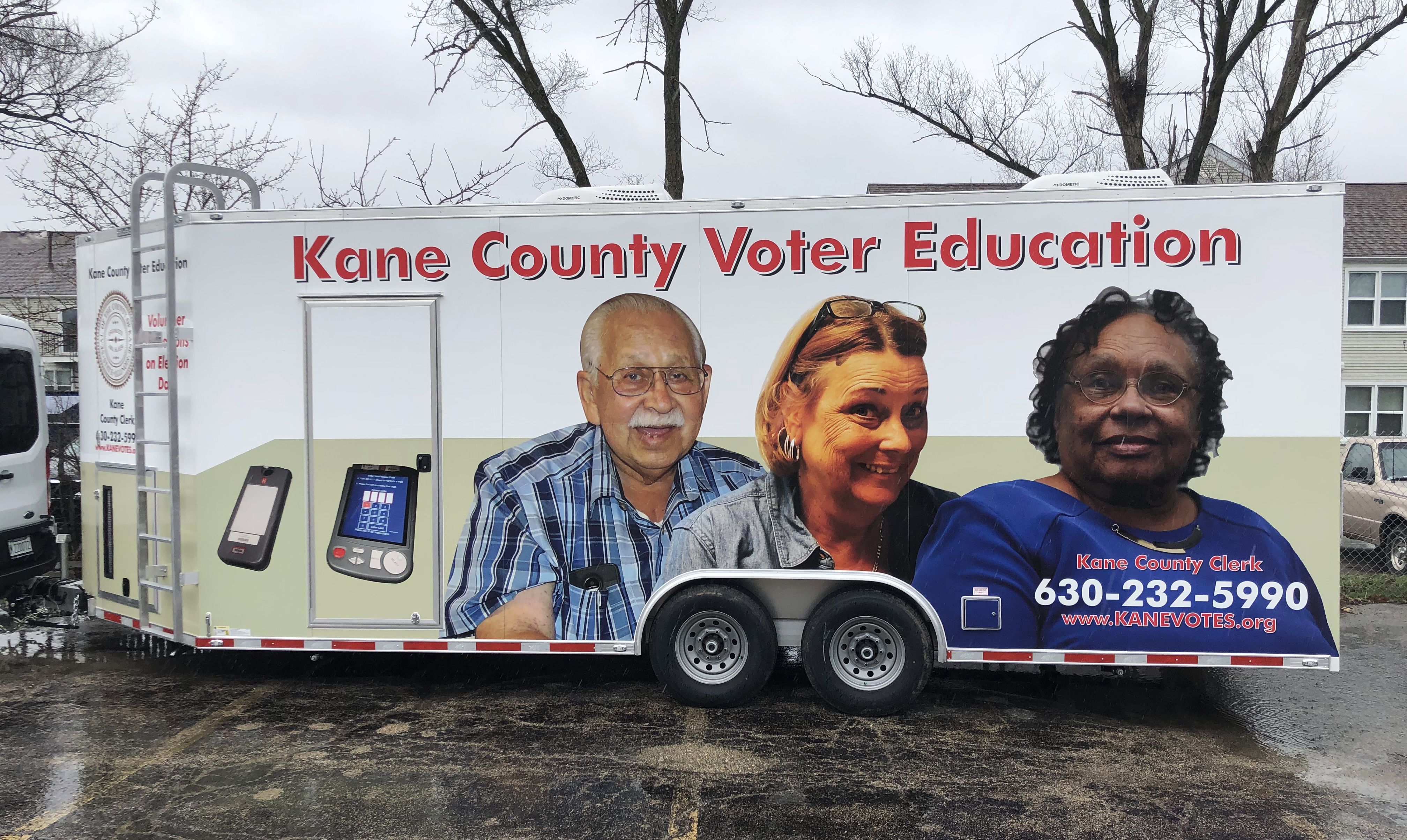 Full Trailer Wrap for Kane County Clerk in Geneva, IL
