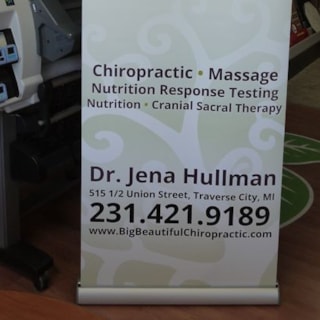 - Image360-Traverse-City-MI-Banner-Stand-Dr-Jenna-Hullman
