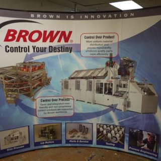 - Image360-Traverse-City-MI-Table-Top-Display-Brown