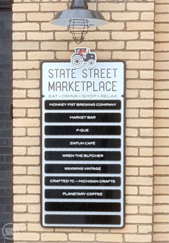 Directory and Wayfinding Signage with changeable plaques 
