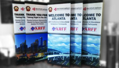 Retractable Banners for Hartsfield Jackson Int