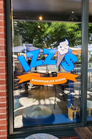 Window Decal | Ice Cream Shop | Atlanta, GA | Grecian Gyro