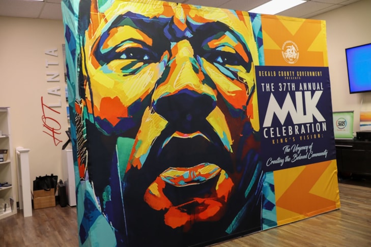 Fabric Backdrop | Events & Entertainment | DeKalb County, GA | DCTV