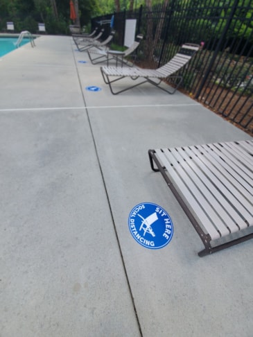 Concrete Floor Graphics | Social Distancing