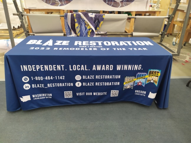 Table Throws & Runners | Construction Signs