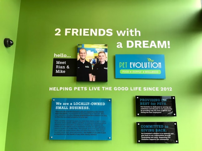 Display Boards on Acrylic with Standoffs