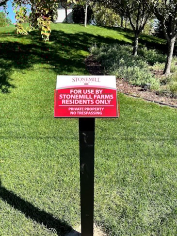 Pedestal Signs | Property Management