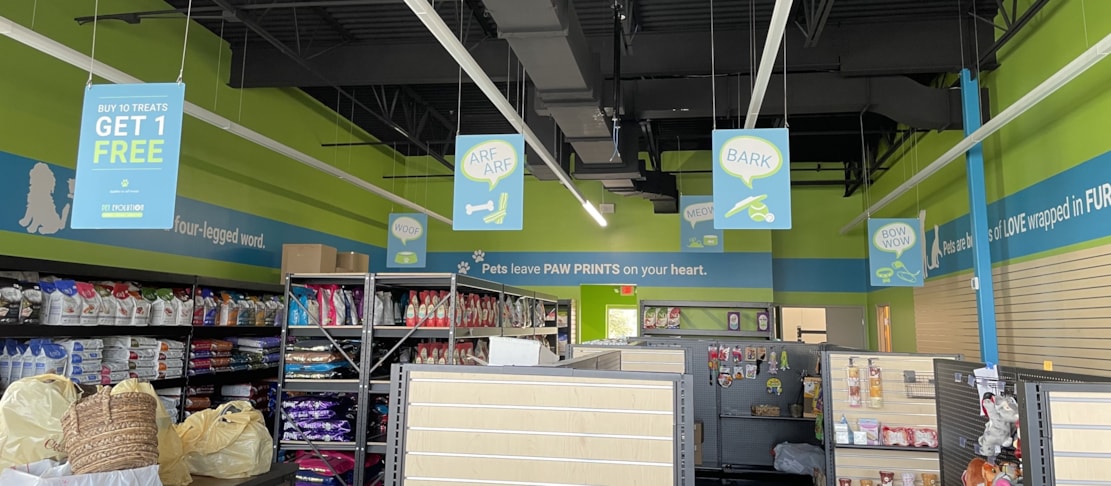 Hanging Signs & Ceiling Displays